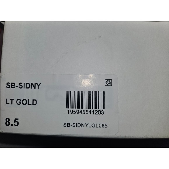 Betsey Johnson SB-Sidny Gold Rhinestone Sneakers Size 8.5 Extra Rhinestones - Picture 11 of 14